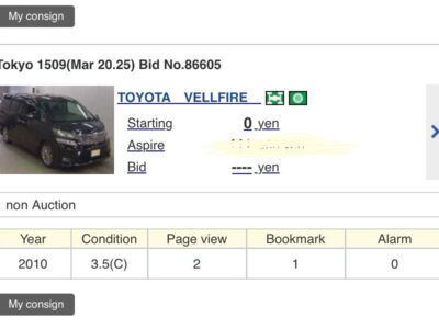 2010 Toyota Vellfire